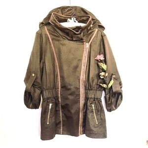 FRENCH CONNECTION Brown Linen Jacket